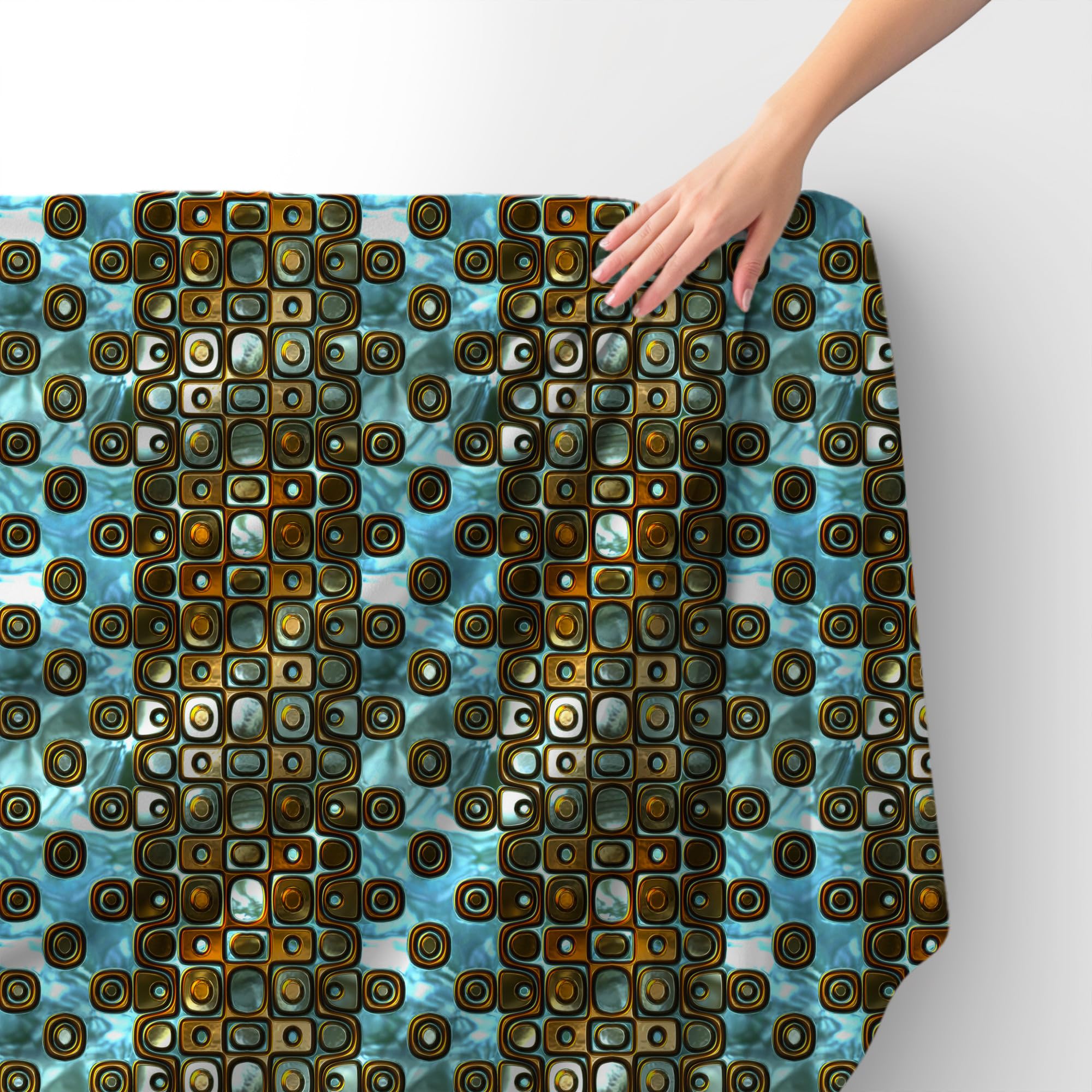HEKO PANELS Tkanina velvet obiciowa drukowana, Szkło, 5 metrów 140 x 500 cm