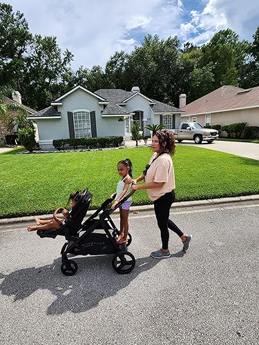 Miniatura 4 de Venice Child Ventura - Cochecito de pie individual a doble y segundo asiento para niños pequeños (paquete # 3)