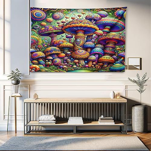 Miniatura 228 de Ambesonne Tapiz de naturaleza, silueta de oso salvaje en el bosque de la selva en la noche oscura, ilustración para colgar en la pared para Verde