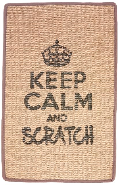 Wouapy Rascador para Gatos de Alfombra Resistente, Rectangular (Gris, 60x38 cm). Esterilla