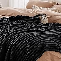 Vista 400 de Bedsure GentleSoft Twin Blanket for Couch - Cozy Soft Blankets for Women, Cute Small Fleece Throws for Girls, Light Grey, 60x80 Inches