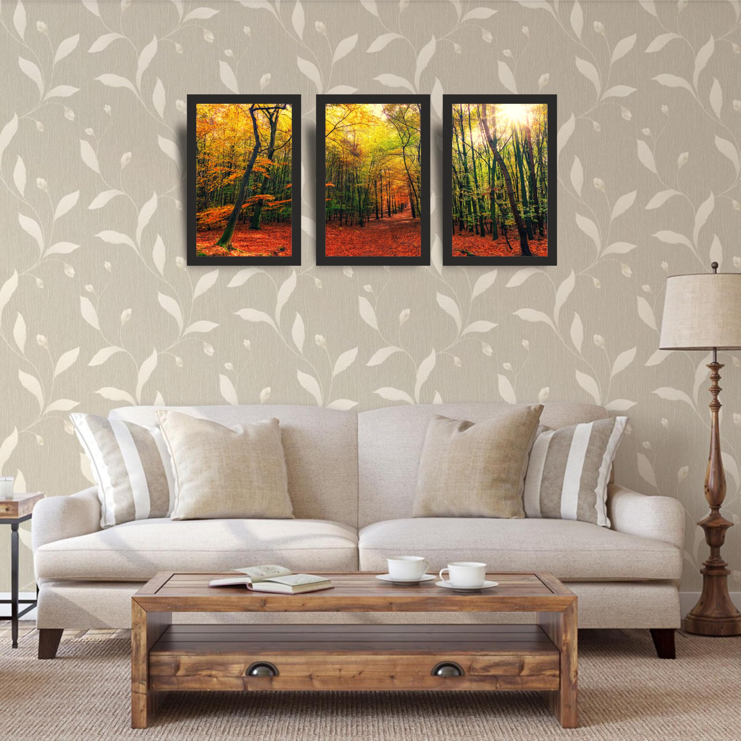 Autumn Forest Wall Art Set of 3