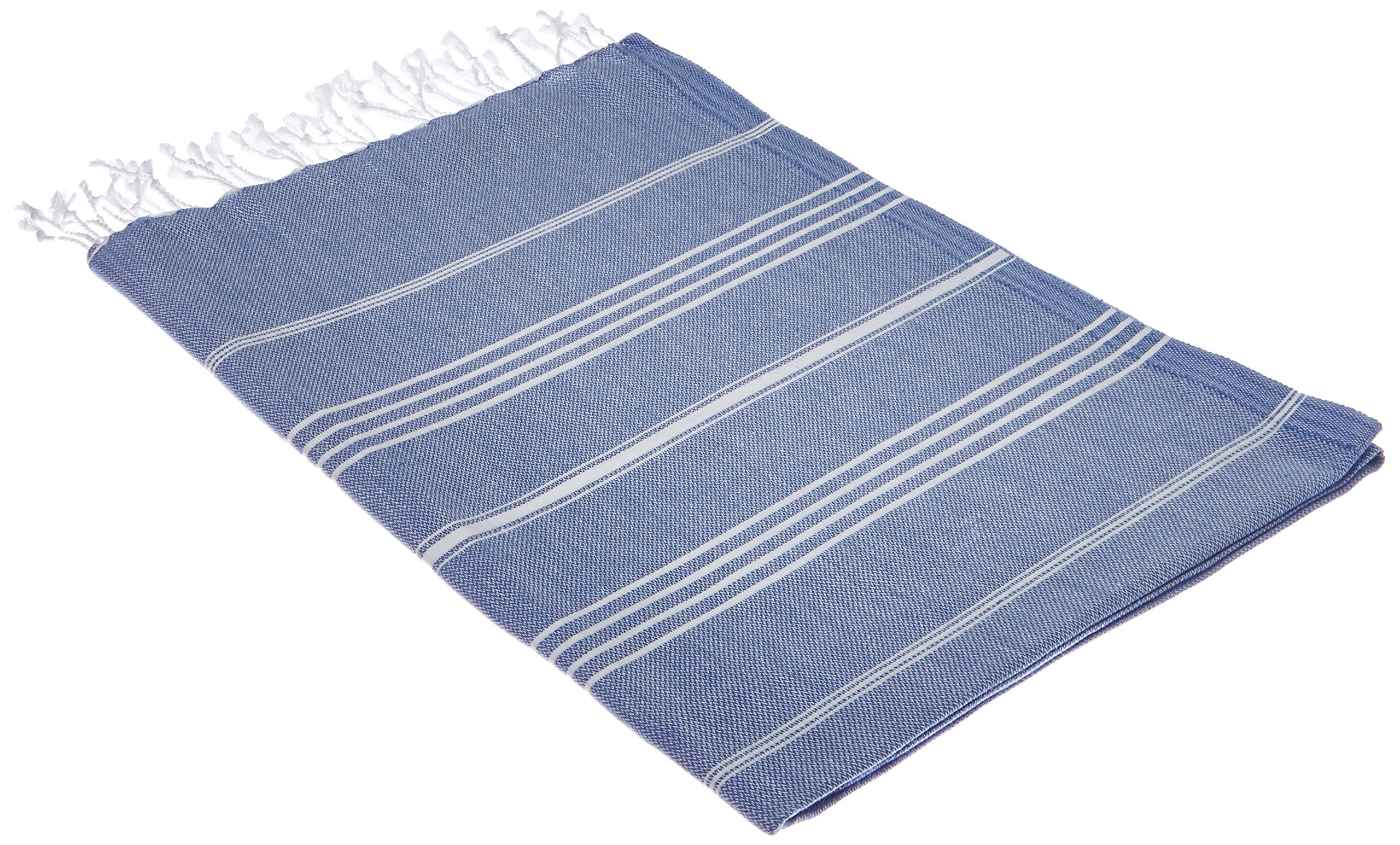 Cacala, Asciugamani Pure Series, Cotone, Grey Blue, 95 x 175 x 0.5 cm