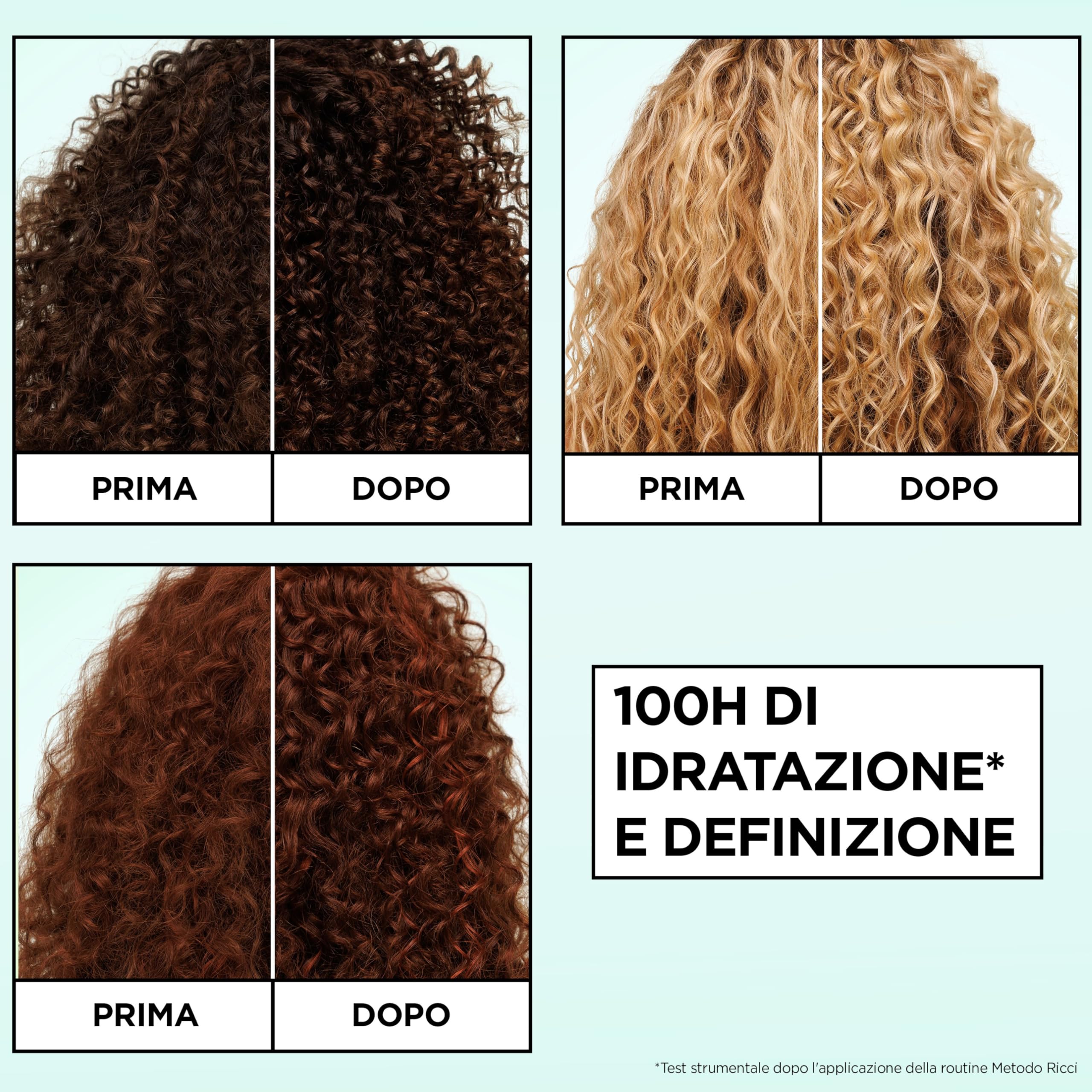 Garnier Fructis, Spray Idratante, Per Capelli Ricci, Capelli Ricci Definiti e Idratati, Arricchito con Acido Ialuronico e Burro di Karité, Metodo Ricci, 150 ml