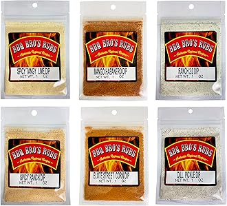 BBQ Bros Supreme Dip Mix for Snacks, Vegetables & Spreads - Dry Seasoning Mix for Chicken Wings, Potato Chips & Appetizers- Ultimate Flavor Enhancer (6 Flavor Combo Pack)