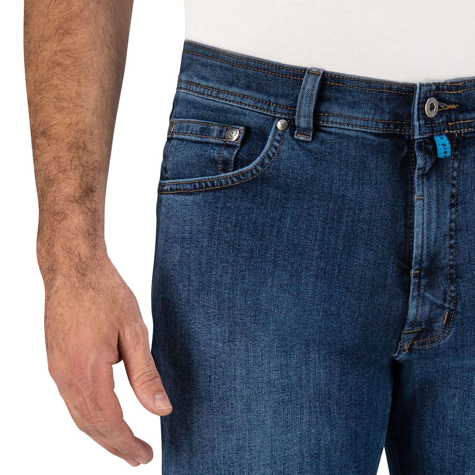 Pierre Cardin Herren Jeans Dijon | Männer Hose | Comfort Fit | Dark Blue Used Washed