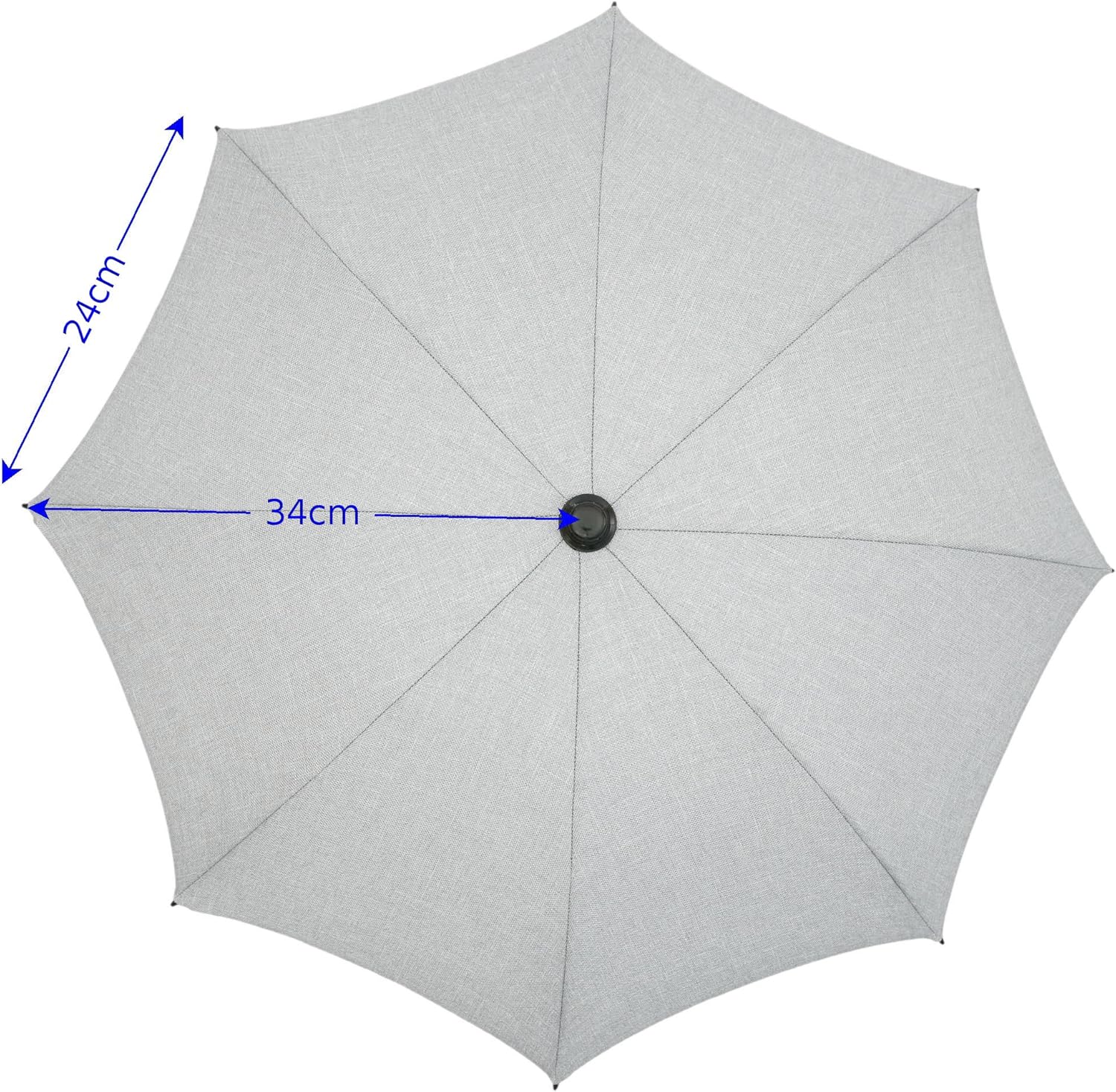 grey pram umbrella