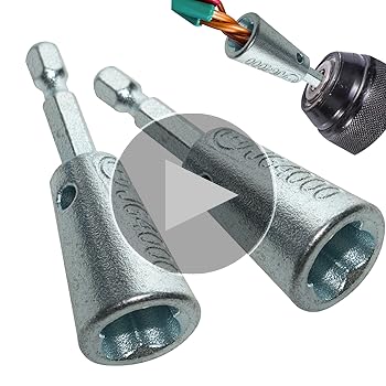 2-Pack Wire Twister Tool for Drill - 6mm Hex Shank, 23.22