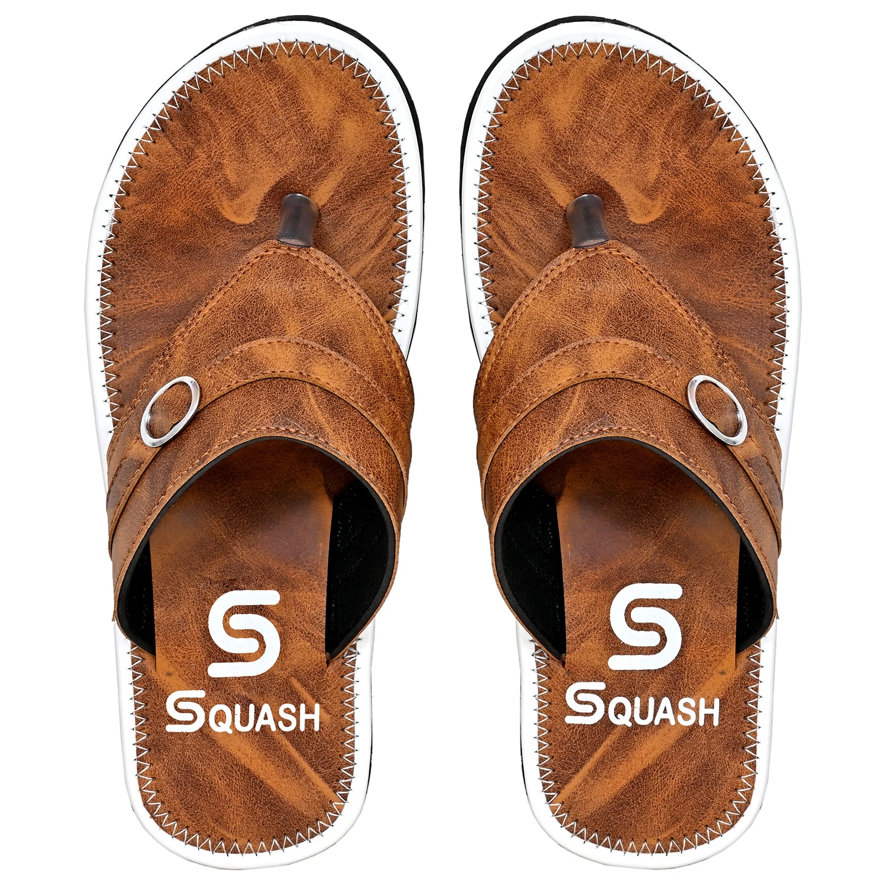 Squash Mens Flip Flops casual Synthetic DAILYUSE Slippers (TAN, numeric_8) (B0B5Y87Z6R) Amazon Price History, Amazon Price Tracker