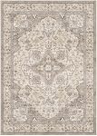 EIEIHOUSE Rugs de zone lavable pour le salon - 9x12 Neutre Vintage Détresse Floral ferme Boho Grand plancher souple Rug intérieur non glissant tapis pour chambre à manger bureau - Marron/Multi