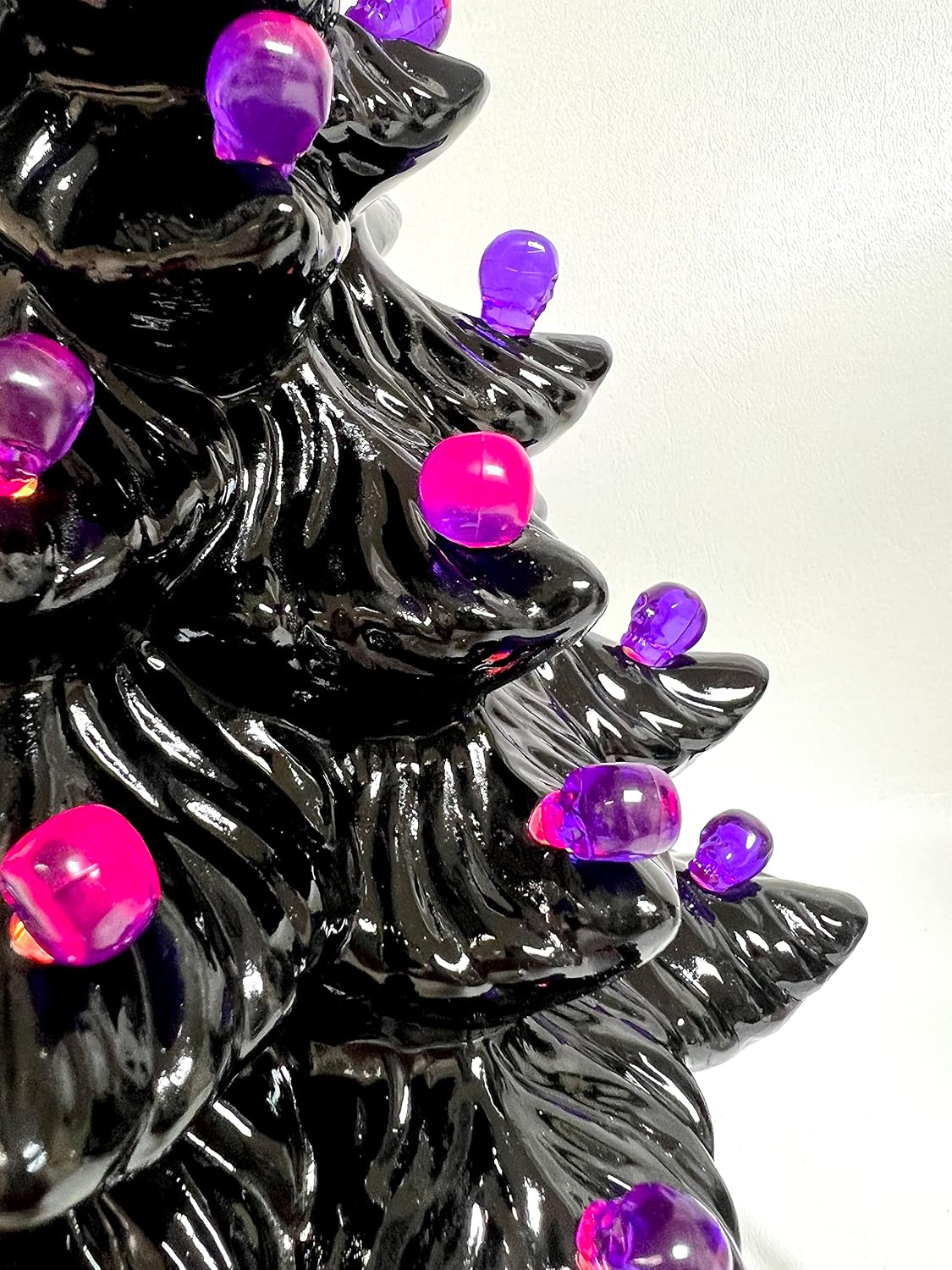 National Artcraft Skull-Shaped Plastic Ornaments for Ceramic Trees - 25/Pk (Purple) image 2