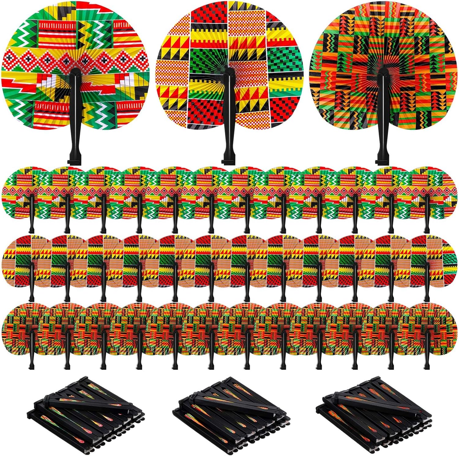 Threehoney 36 Pcs Western Party Paper Fans Decorations Wild West Paisley Bandana Foldable Paper Fans Country Western Texas Party Decorations for Cowboy Cowgirl Parties Favors and Decor