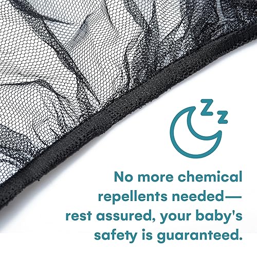 Miniatura 7 de Enovoe Mosquitera para cochecito  Mosquitera duradera para cochecito de bebé  Red perfecta para cochecitos moisés cunas juegos paquete N juegos y