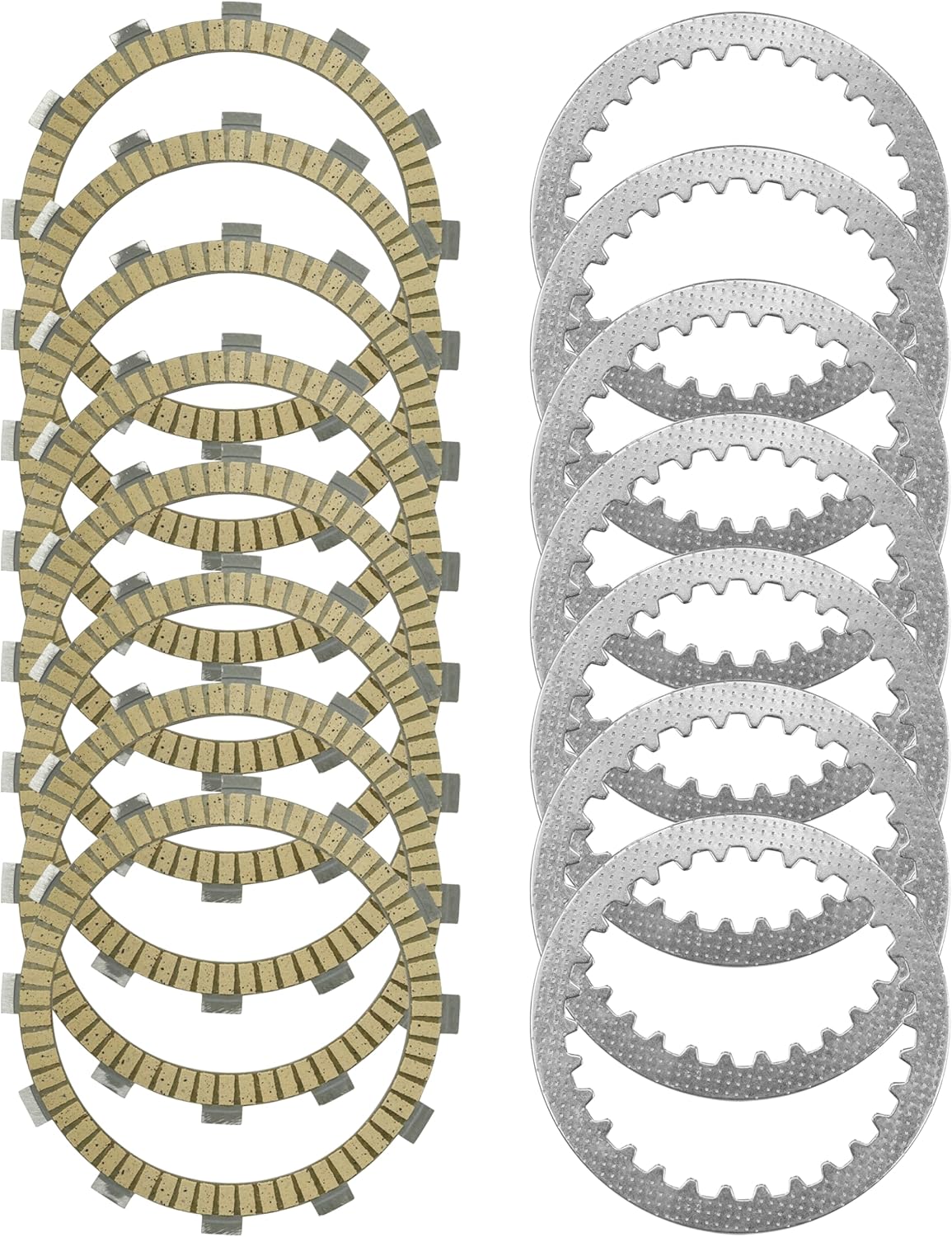 Caltric Clutch Friction and Steel Plates Compatible with Suzuki RM250 1996-2005