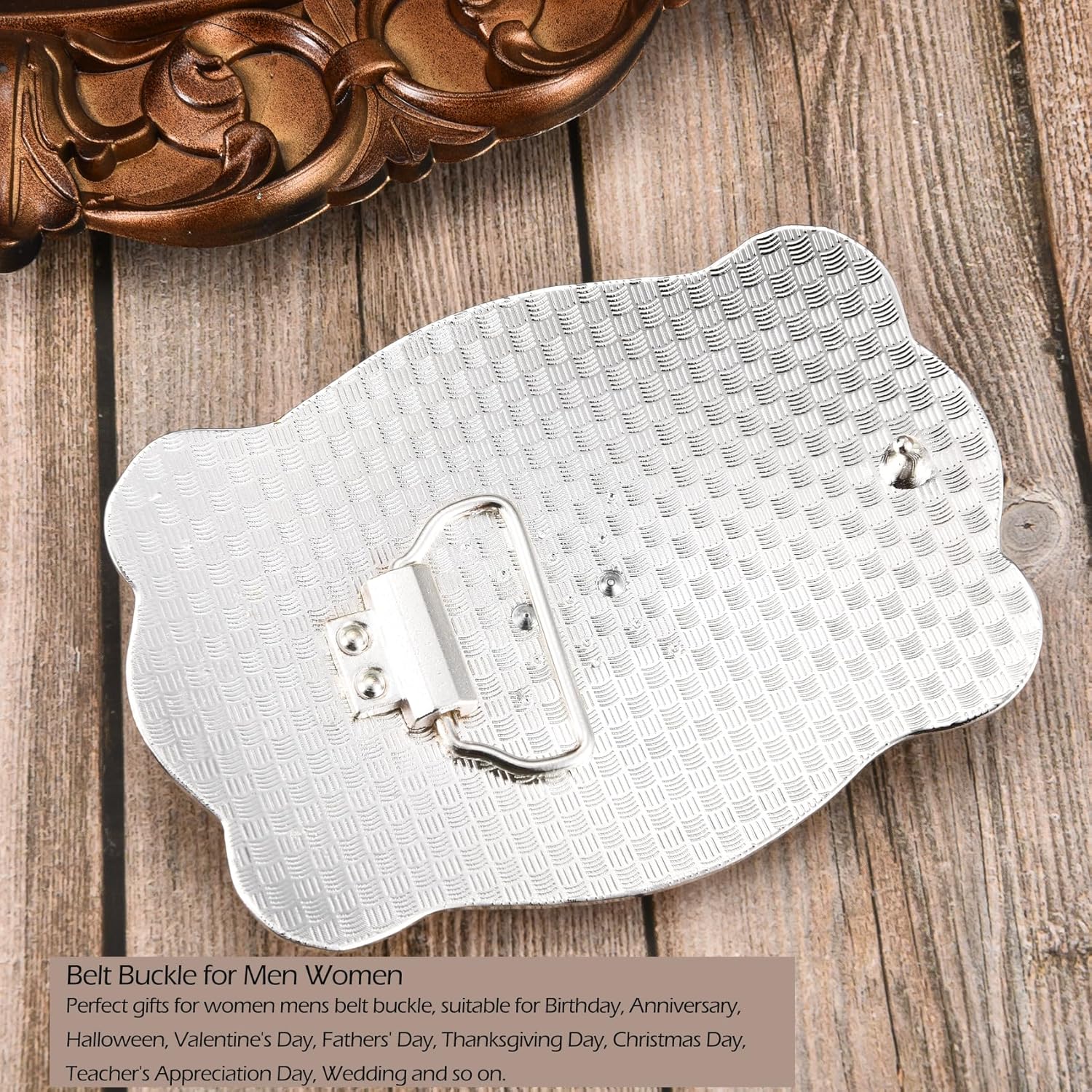 Western Grim/St Jude/Texas/Horse/Bull Belt Buckle for Men, Large American Belt Buckles Jeans Accessory - Image 7