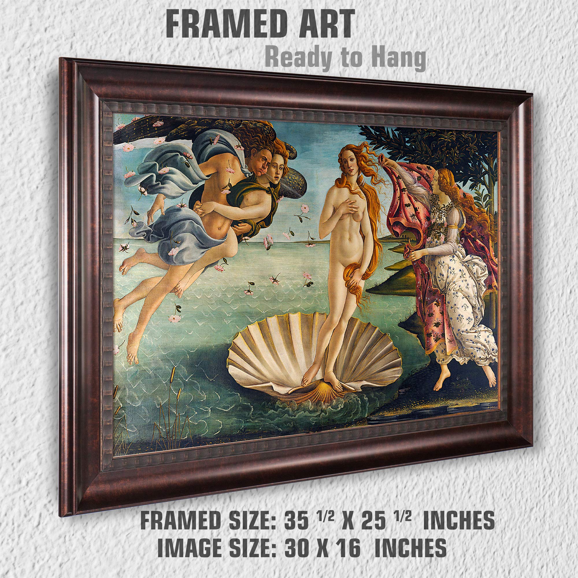 Amazon.com: The Birth of Venus by Sandro Botticelli,Framed Size