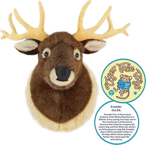 Miniatura 2 de Evander The Elk Head  Peluche de peluche de 25 pulgadas  por Tiger Tale Toys