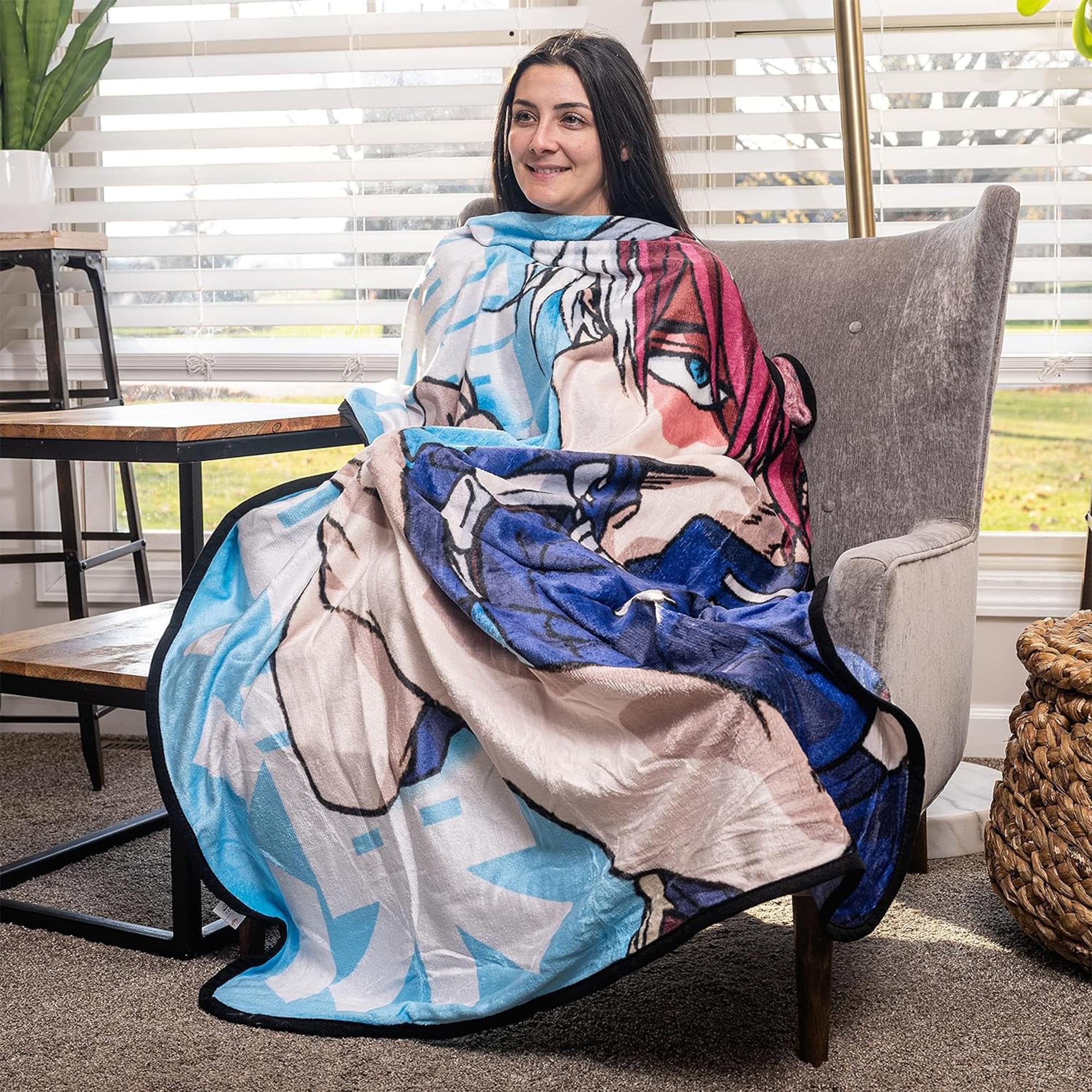 My Hero Academia Fleecedecke – Shoto Todoroki Design, 114,3 X 152,4 Cm, Offiziell Lizenziert