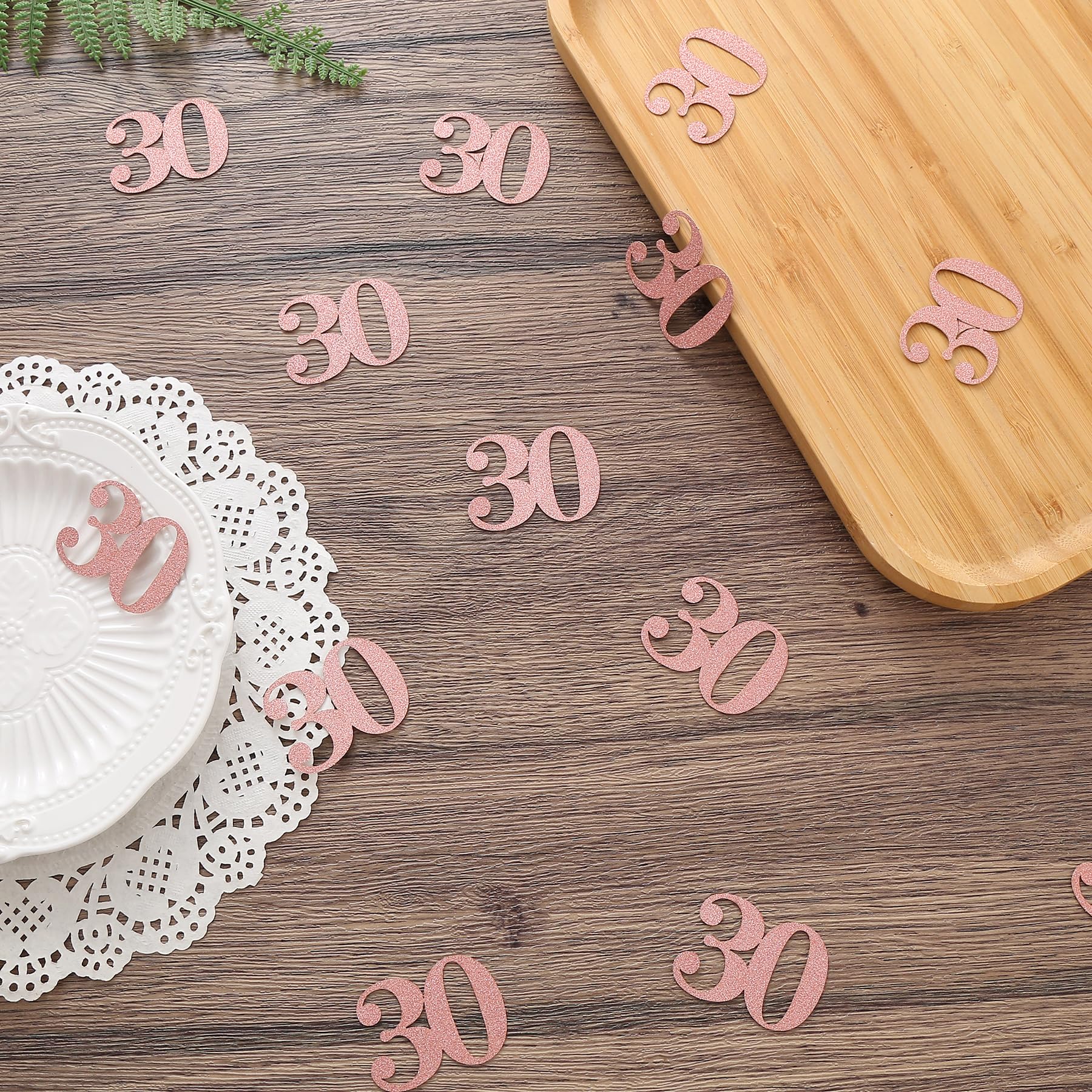 Rose Gold Konfetti Pailletten Für 30. Geburtstag – 2 Packungen, Metallisch Glitzernd, Ca. 1,3x1 Cm