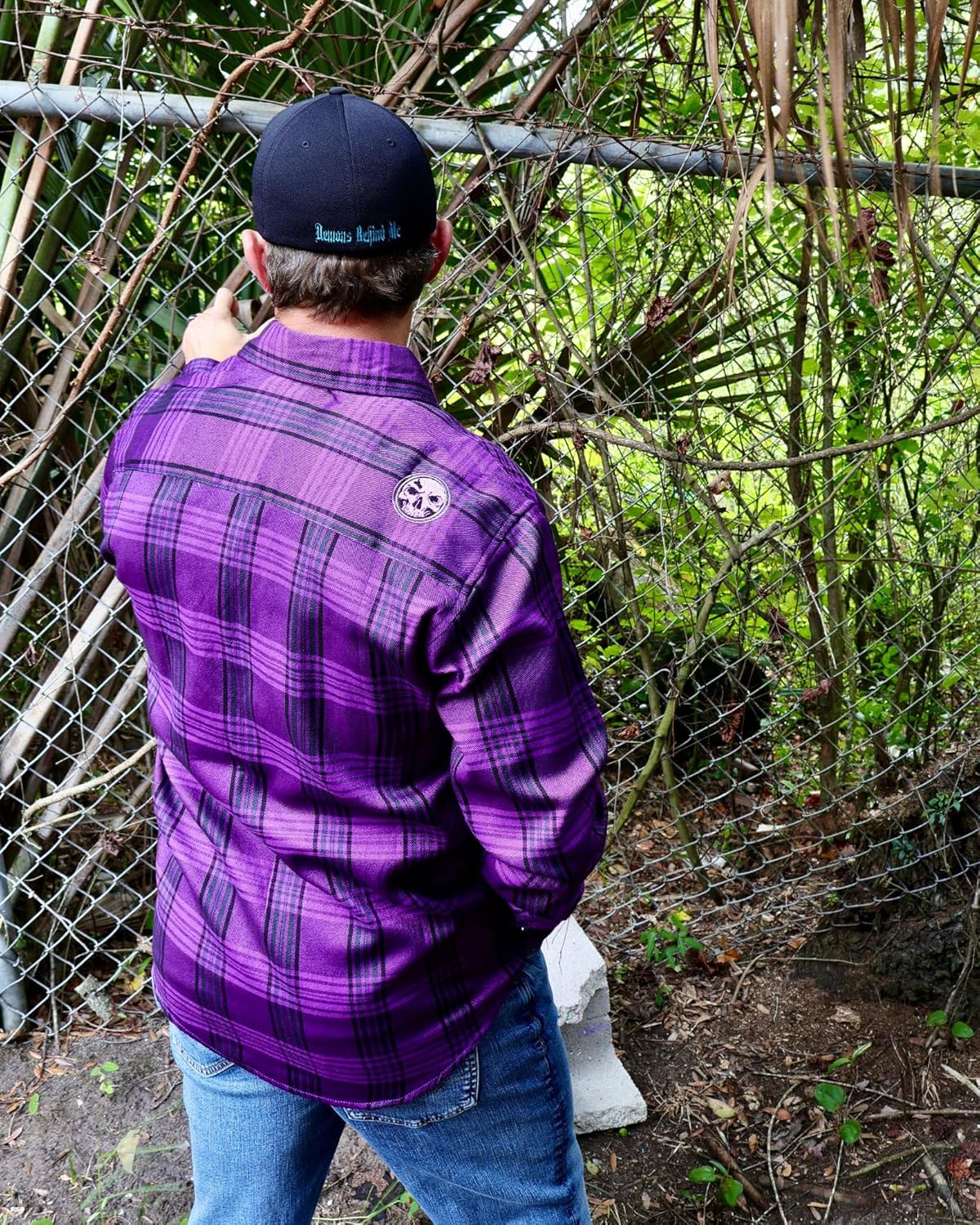 The Raven 2.0" Purple Flannel (Hidden Snap Collars) - Image 3
