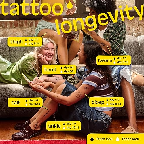 Vista 7 de Inkbox Freehand Ink Temporary Tattoos Pro Kit - Draw Long-Lasting Ideal Present for Any Level of Artist - Temp Tattoo Kit and Drawing Last Up to 2