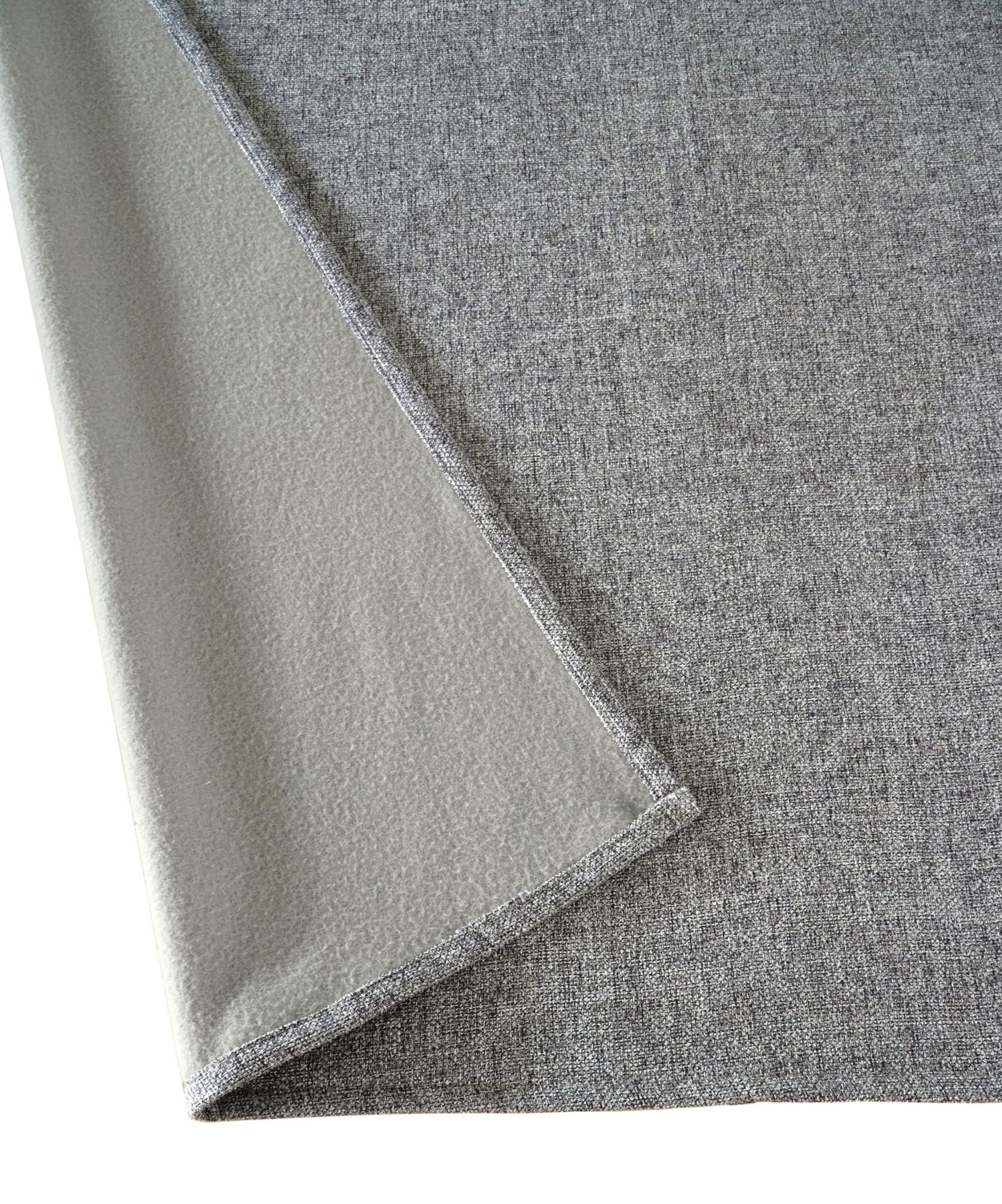 Sehlbach Fertiggardine mit Gardinenband, Dimout Polarfleece, Anthrazit, 130 x 245 cm Gardinen, Energiesparend Im Winter, Wärmeabweisend Im Sommer, Blickdicht, Einfache Befestigung