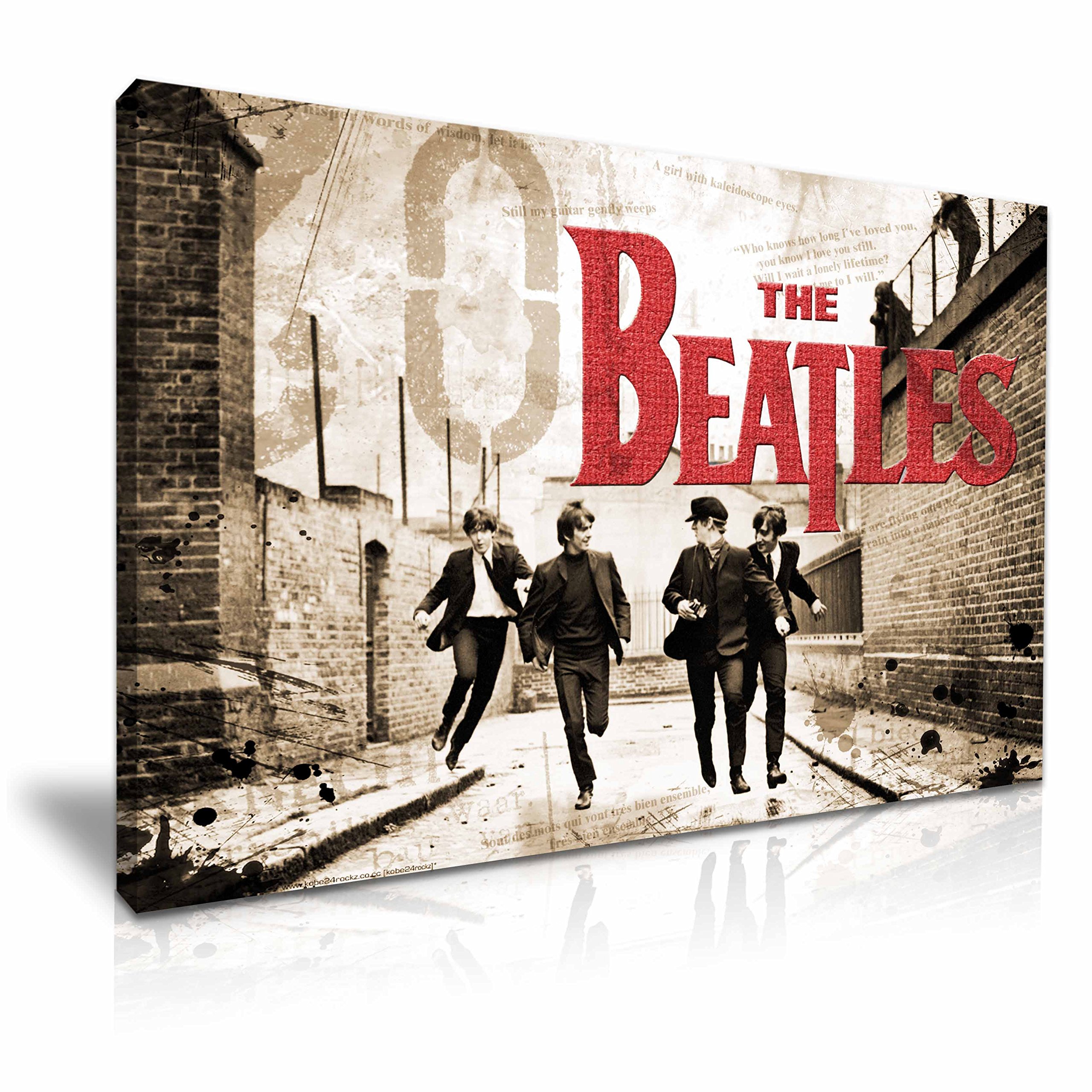The Beatles Canvas Wall Art Picture Print - Gift For Beatles Fans Modern Family Home Office Hotel School Shop Decoration (XL: 91cm X 61cm)