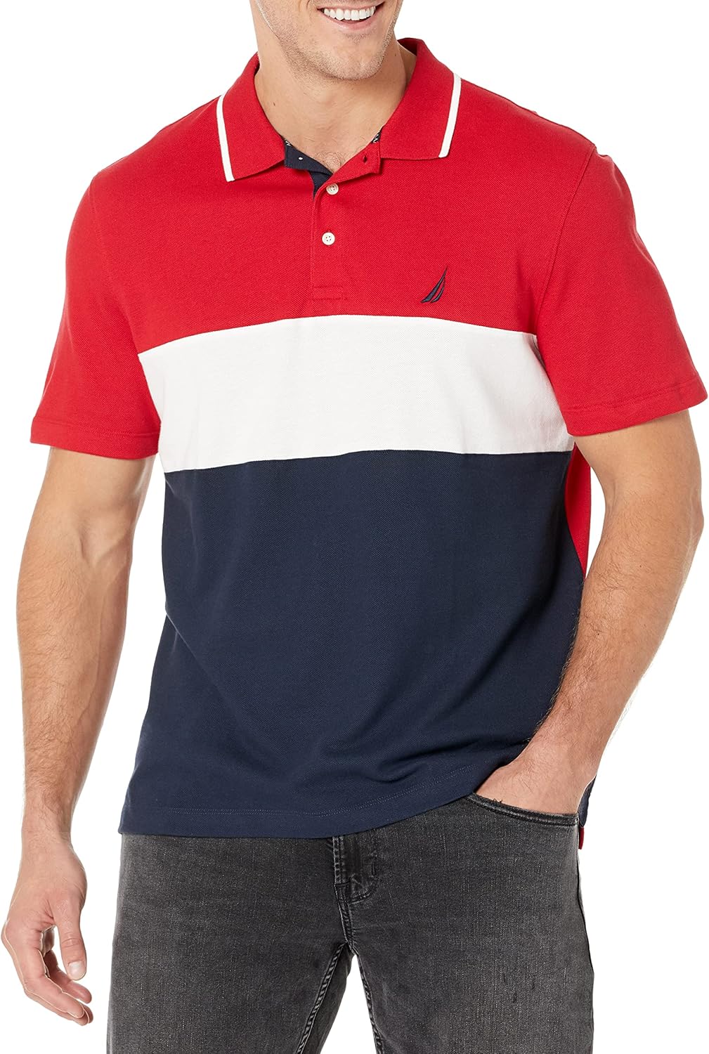 Tommy Hilfiger Mens Flag Crew Neck T-Shirt - Image 3