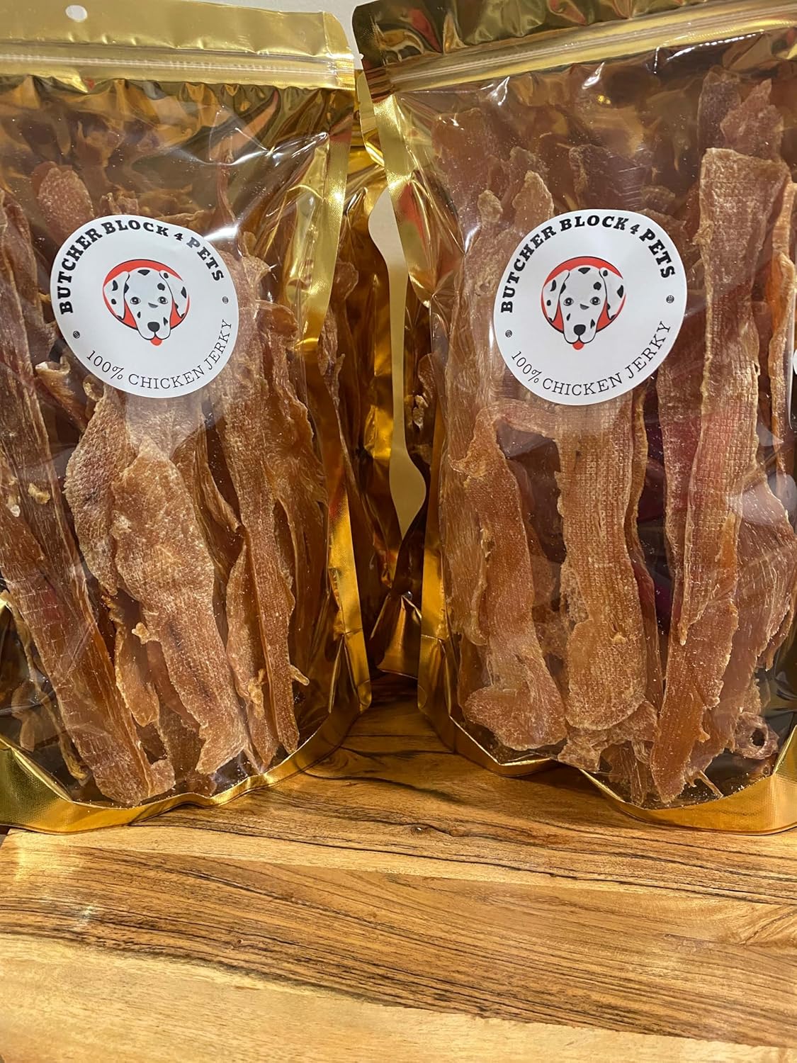 Chicken Jerky Dog Treats, 1 LB, Made in Kentucky USA, Single Ingredient, No Artificial Colors or Flavors, High Protein, No Glycerin, JUST Chicken.
