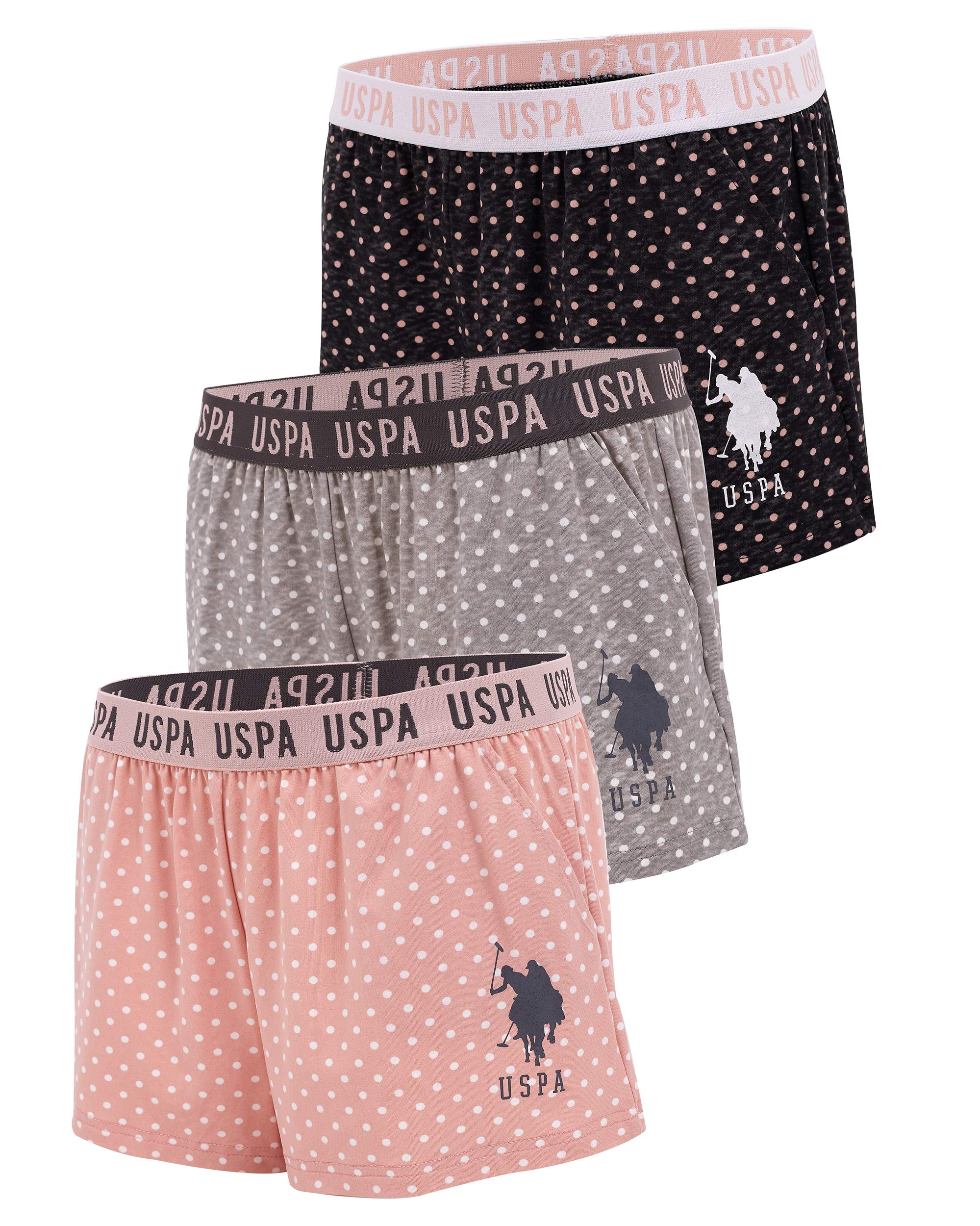 Lounge Shorts Uspa Shorts U S Polo Assn Womens Pack Elastic