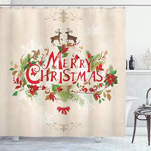 Miniatura 7 de Creative Bath cortina de regadera en tela impermeable con pintura en estéreo, de 72 x 72 pulgadas Verde Blanco Marrón,Verde Rojo Bronceado,Verde