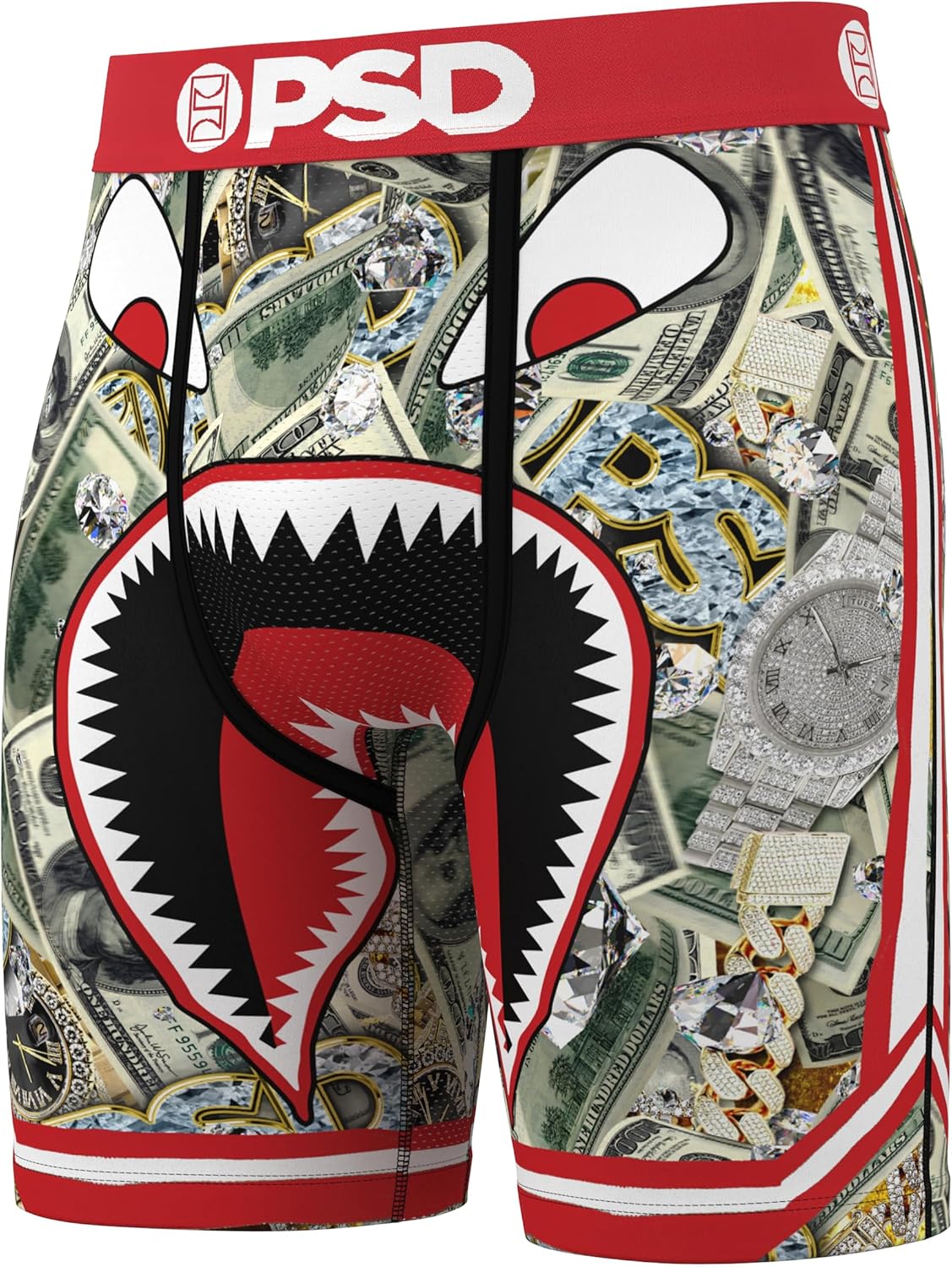 PSD Underwear Men's Warface Red Boxer Brief 3 Pack, Multi, XL - Image 4