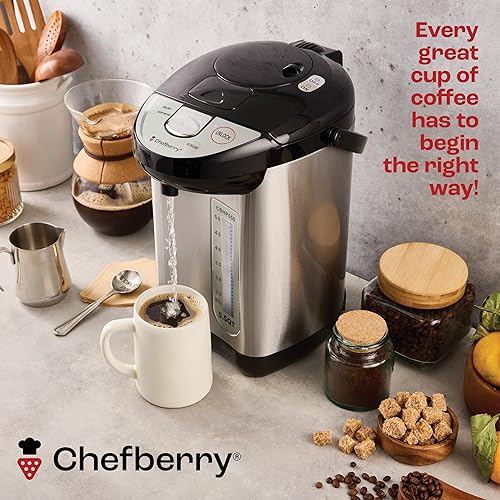 Miniatura 8 de Caldera y calentador de agua caliente prémium de 5.5 cuartos de galón con dispensación automática y bomba manual, función de calentamiento rápido y