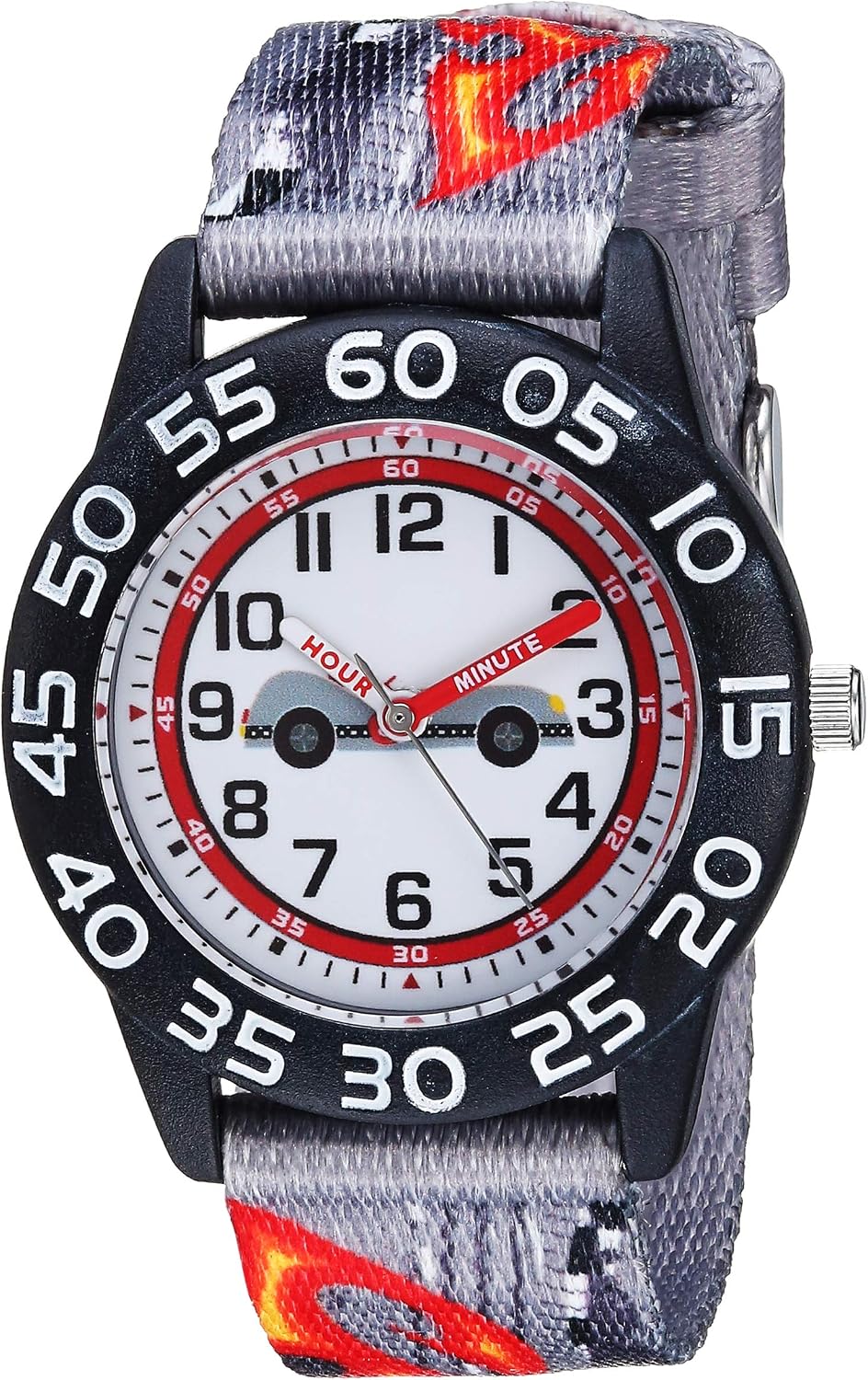 Red Balloon Kids' Plastic Time Teacher Analog Quartz Nylon Strap Watch