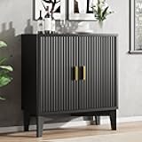 Xixini Fluted Buffet Sideboard Cabinet with Storage, 30
