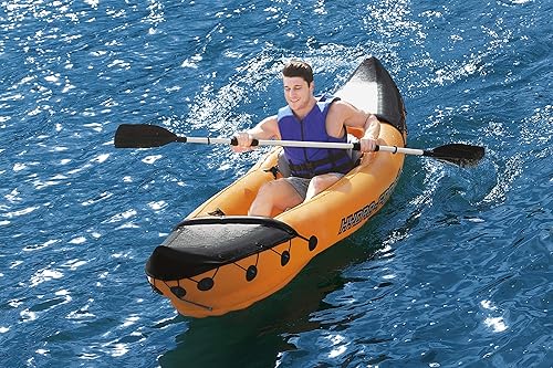 Miniatura 11 de Bestway Hydro-Force Rapid Kayak - Juego de kayak inflable para 2 personas con asientos, respaldo, paletas, bomba de mano y bolsa de transporte