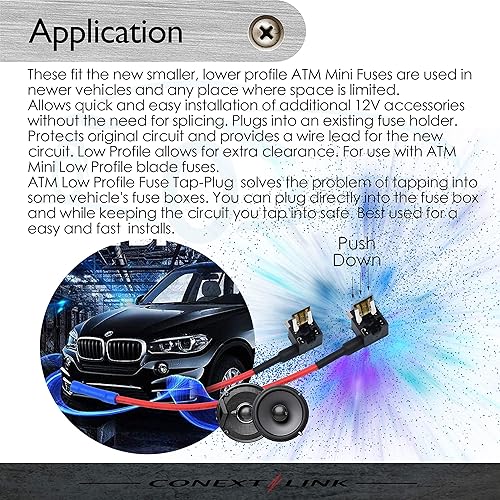 Miniatura 6 de Conext Link ATMLP7.5-50 ATM Fusible de perfil bajo niquelado 50 unidades (7.5 Amp) (14481)