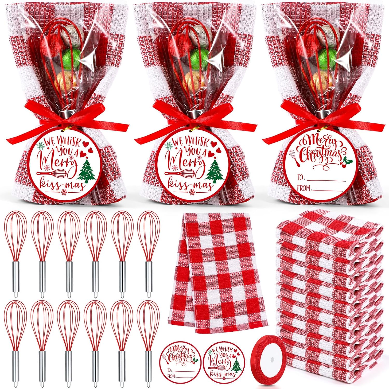 12 Sets Christmas Whisk Gifts Sets,...