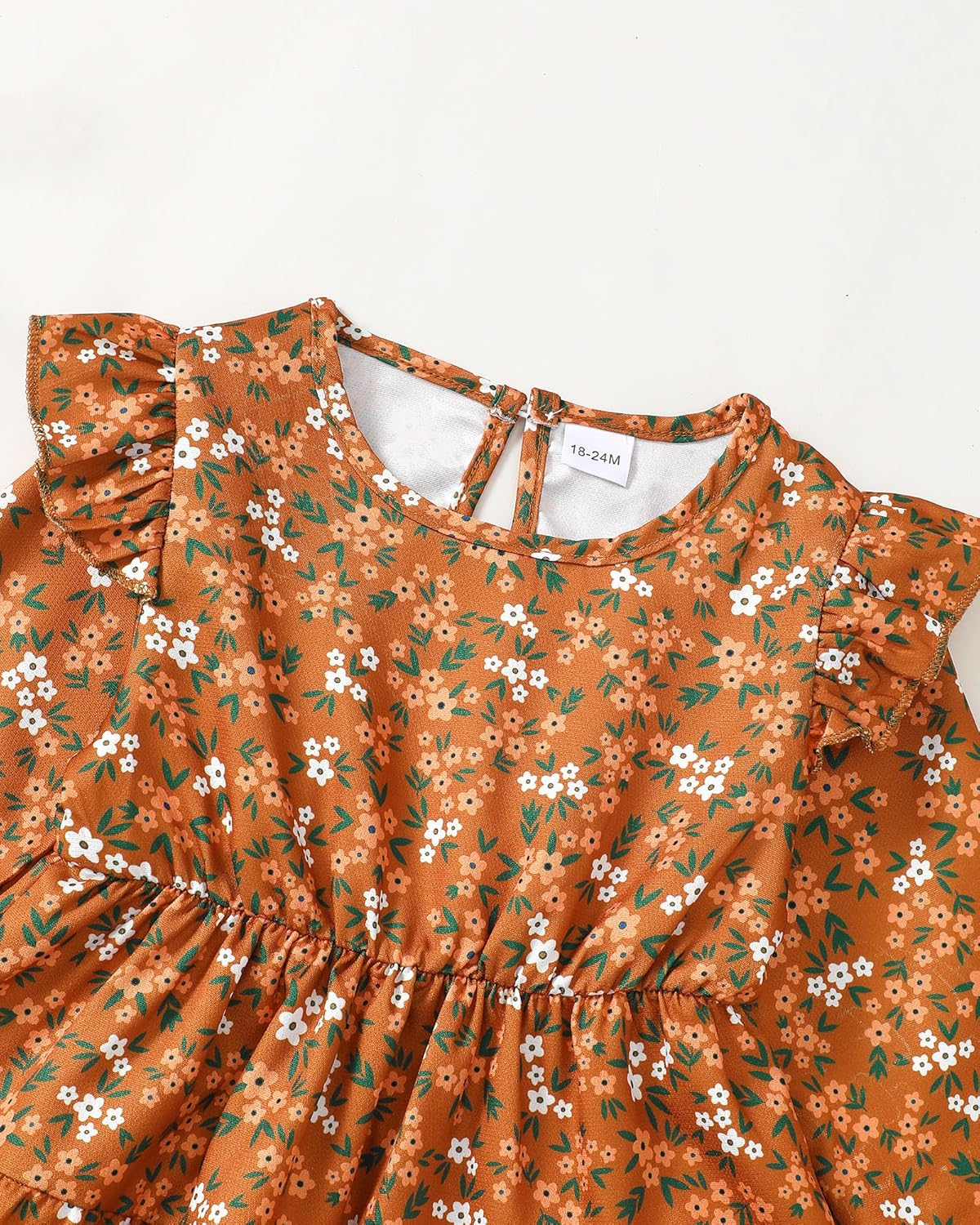 Toddler Girl Dress Clothes Ruffle Long Sleeve Casual Dress Floral Boho Outfits Cute Winter Fall Girls Dresses - Image 6