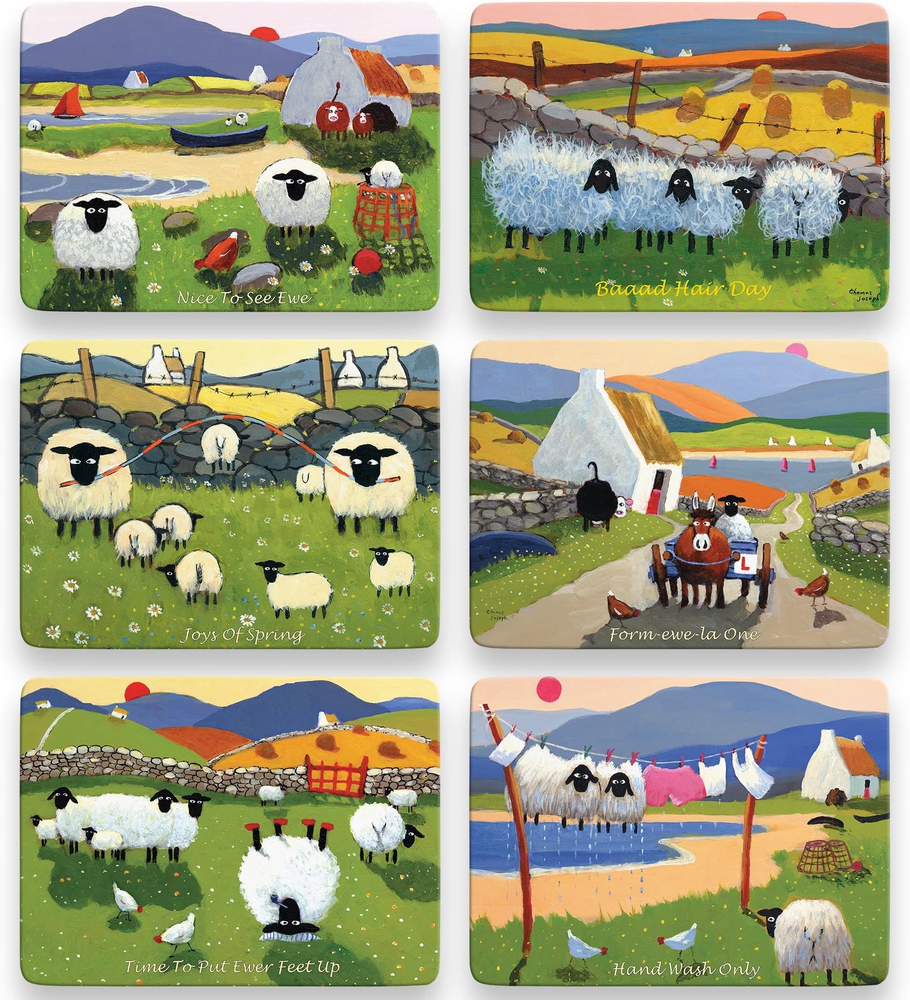 Thomas Joseph Set of 6 Placemats (Edition 2) Amazon.co.uk Home