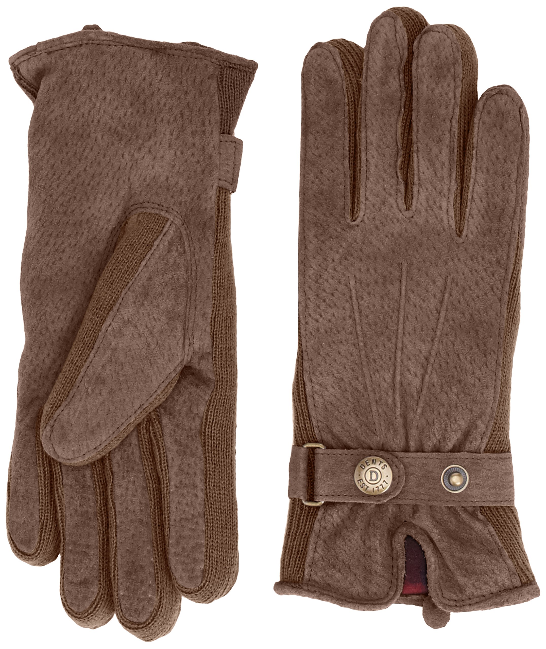 Dents Women's Oatmeal Laura Suede Walking Gloves S