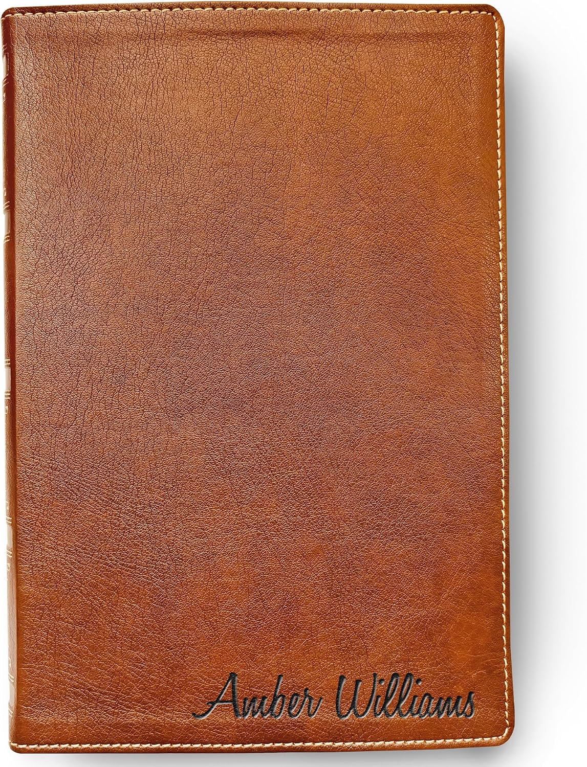 STARKENBURG COMPANY Personalized NKJV Bible with Name Engraved, Custom Engraved New King James Version, Wide-Margin Holy Bible, Christian Gifts Religious Gifts