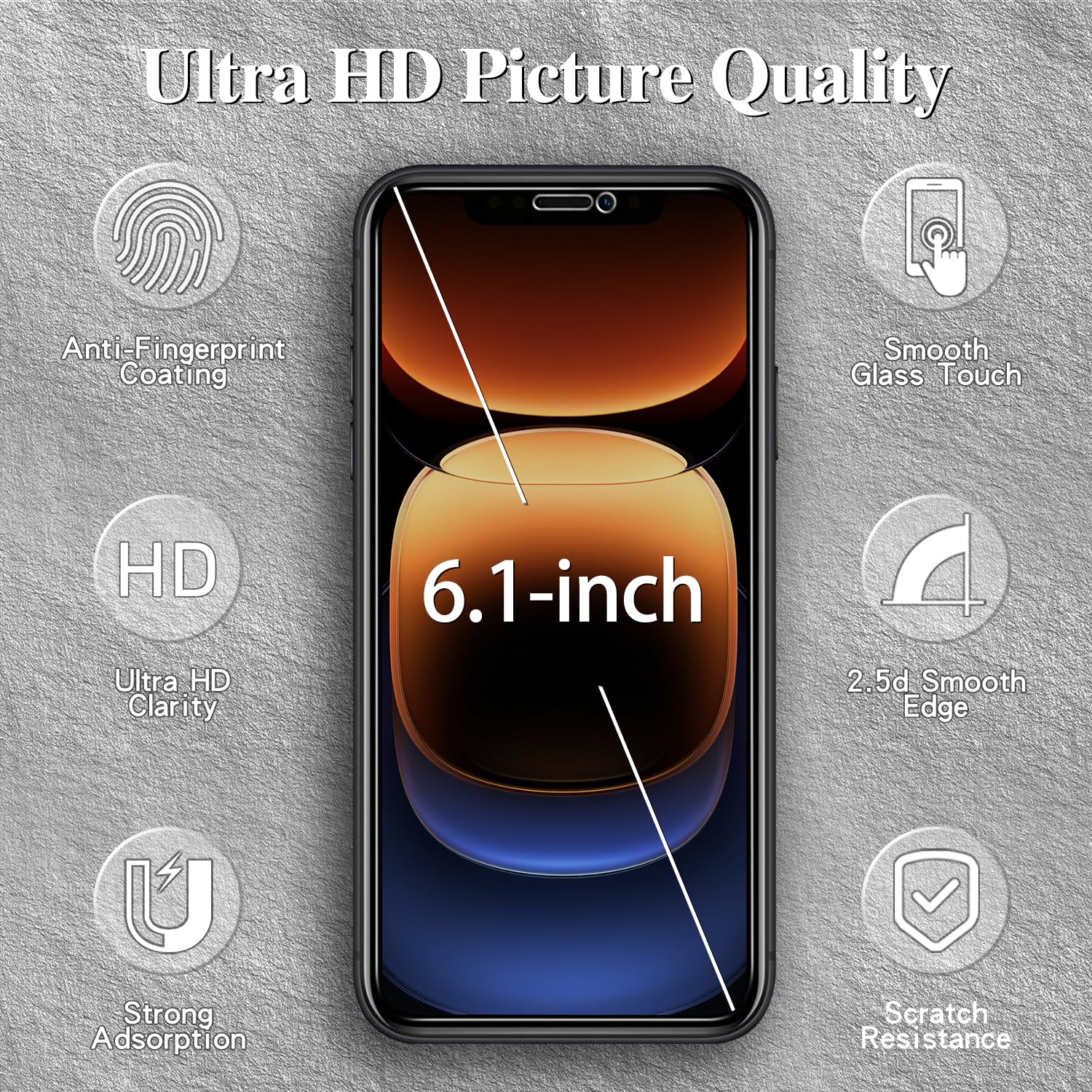 MAYtobe 2 Pezzi Vetro Temperato Privacy Per IPhone 11 E XR, Opaco, Anti-spia, 9H, Anti-impronte