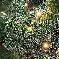 Vista 6 de Hananona 50 ramas de pino artificiales, plantas verdes, agujas de pino, accesorios de bricolaje para guirnalda, corona, Navidad y decoración