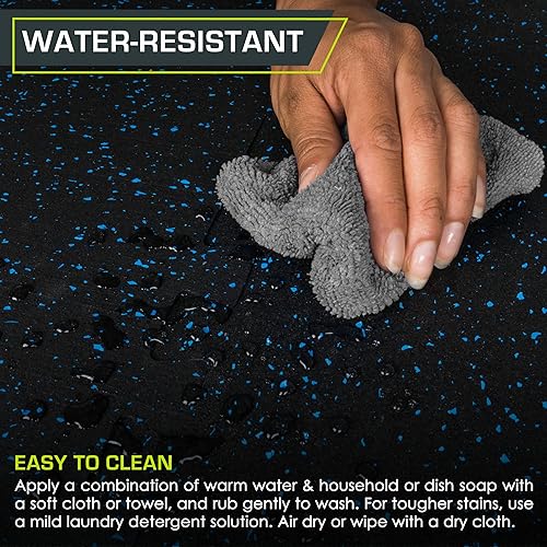 Miniatura 5 de ProsourceFit Alfombrilla de goma para rompecabezas de ejercicio de  pulgada y  pulgadas, azulejos entrelazados de espuma EVA para gimnasio en casa,