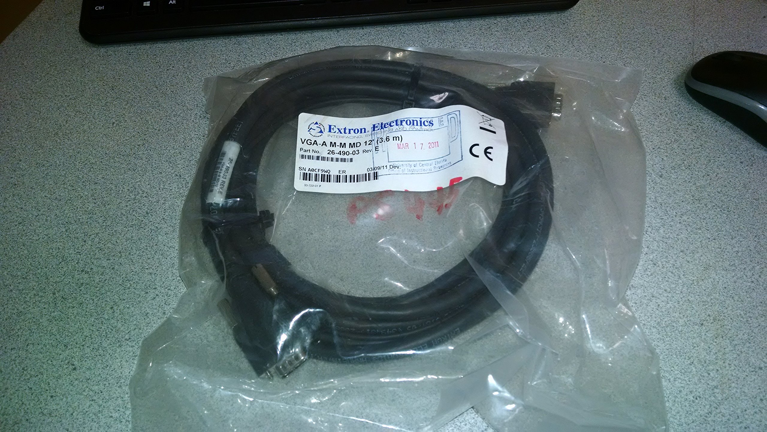 extronVGA-A M-M MD12 Video Conferencing Cable 26-490-03