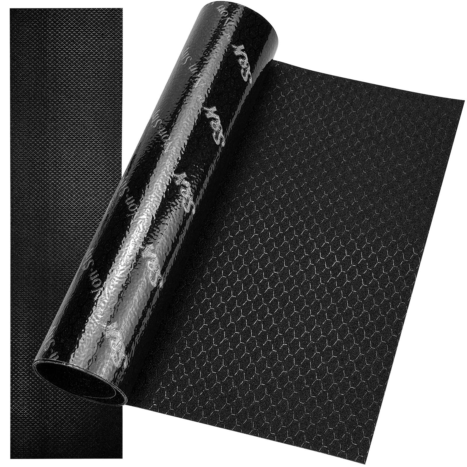 S X Premium Skateboard Grip Tape 11 x 36 2-Pack Hexagonal Pattern for Maximum Traction