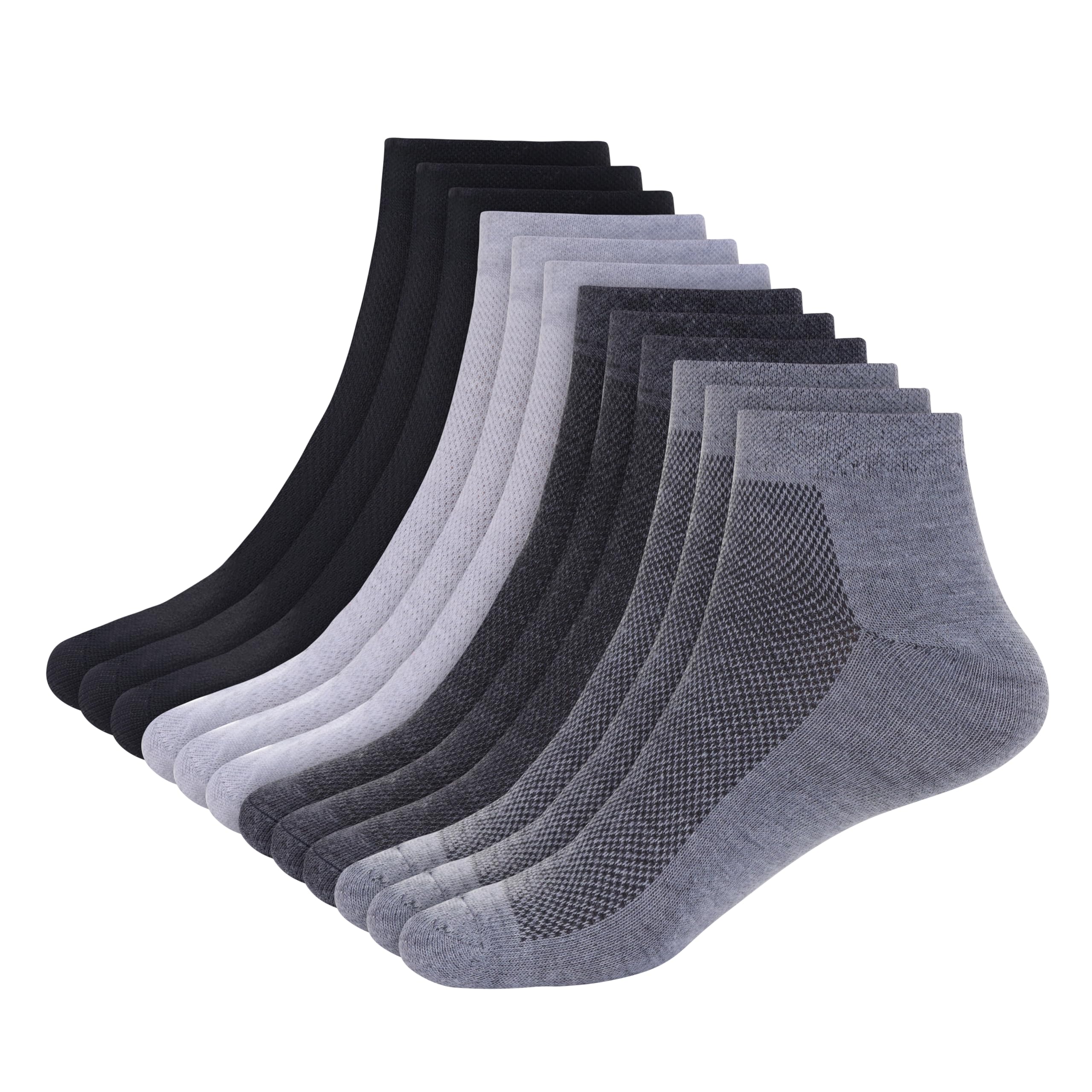 Unisex Cotton Styles Summer Cool Socks Regular Wear Ankle Length Socks Pack Of 12, Multicolor-image-15