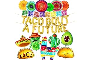 KatchOn, Taco Bout A Future Balloons Decorations - Big Set