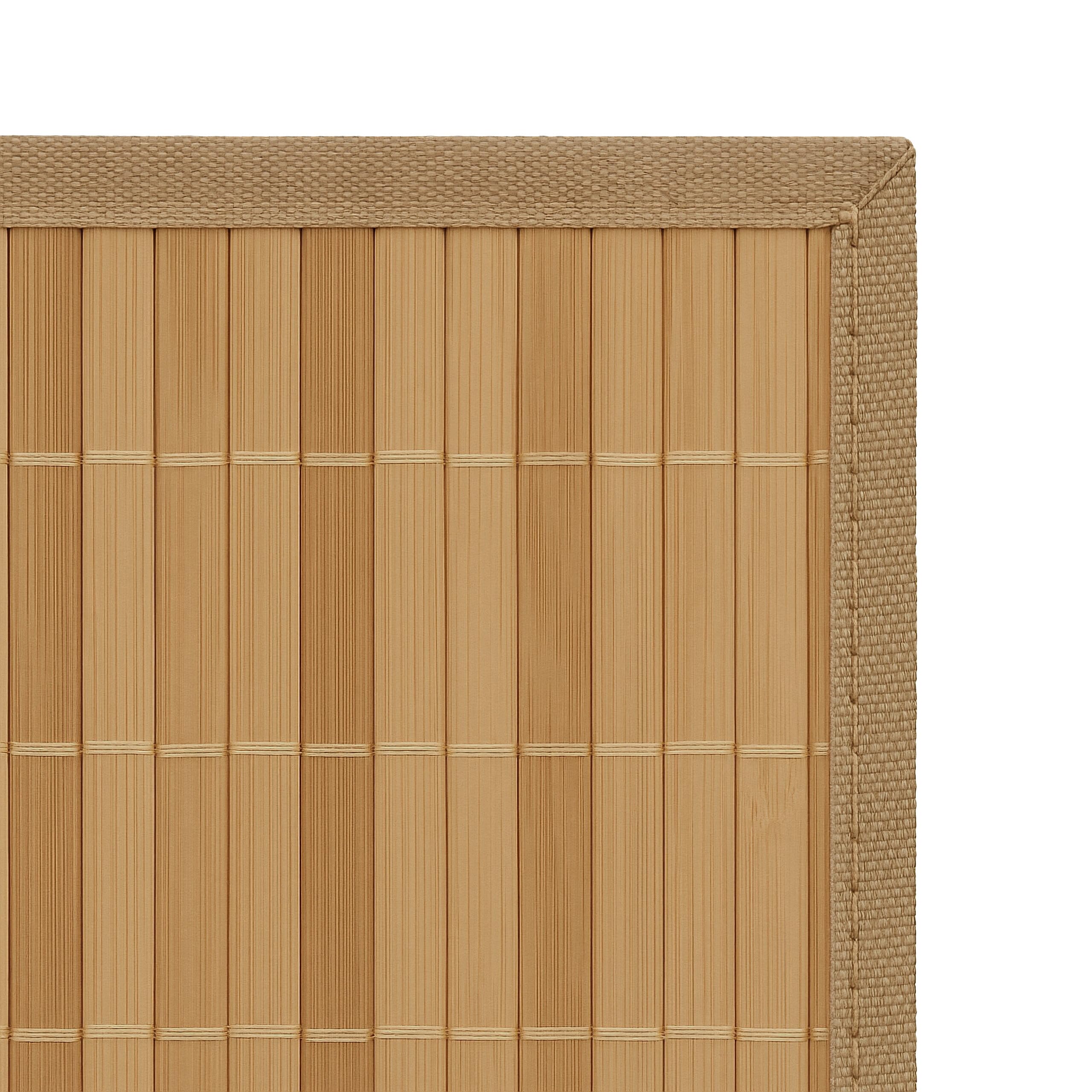 Relaxdays 6 Tovagliette all'Americana da Tavolo in Bambù, Base Antiscivolo 30x45 cm, Facile da Pulire, Naturale